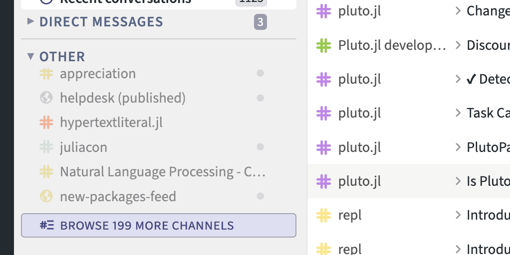 Screenshot of adding a channel in zulip